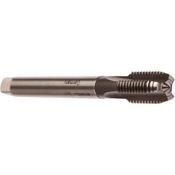 Emuge - M48x5.00 Metric Coarse 6HX 4 Flute Bright Finish Cobalt Straight Flute Machine Tap - Modified Bottoming, Right Hand Thread, 250mm OAL, 65mm Thread Length, Oversize - Exact Industrial Supply