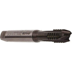 Emuge - M2.5x0.45 Metric Coarse, 2 Flute, Nitride Finish, Cobalt Spiral Point Tap - Plug Chamfer, Right Hand Thread, 50mm OAL, 9mm Thread Length, 2.8mm Shank Diam, 6H Class of Fit, Series Rekord B - Exact Industrial Supply