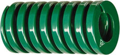 Associated Spring Raymond - 1-1/2" Hole Diam, 3/4" Rod Diam, 12" Free Length, Green Die Spring - 539 Lb Max Deflection, 6.1102" Max Deflection, Light Duty, Chromium Alloy Steel - Eagle Tool & Supply