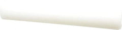 Value Collection - 1' Long, 2" Diam, Polyethylene (HDPE) Plastic Rod - White - Eagle Tool & Supply