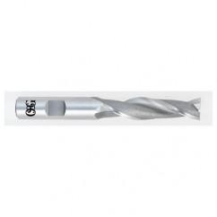 3/8 Dia. x 3-1/4 Overall Length 2-Flute Square End HSS-CO SE End Mill-Round Shank-Center Cutting-Uncoated - Eagle Tool & Supply