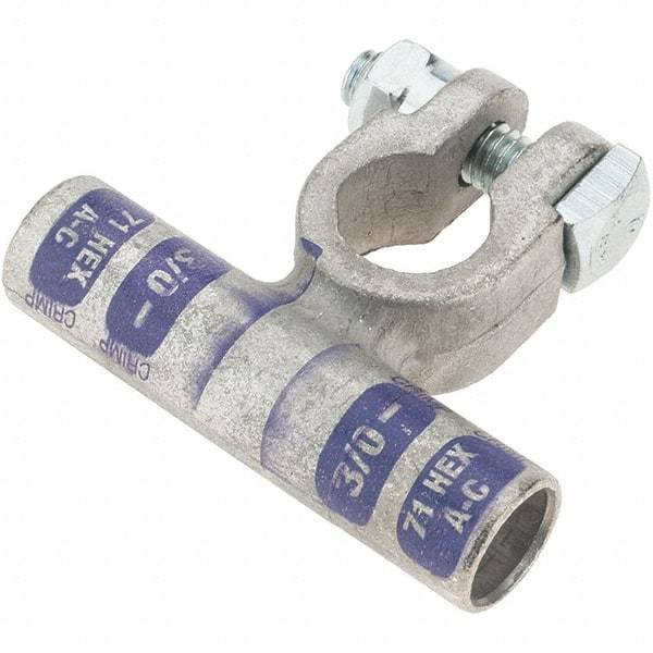 Thomas & Betts - 3/0 AWG, Tin Plated Copper Battery Connector - Purple - Eagle Tool & Supply