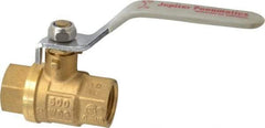 Value Collection - 1/2" Pipe, Full Port, Brass UL Listed Ball Valve - Inline - Two Way Flow, FNPT x FNPT Ends, Lever Handle, 600 WOG, 150 WSP - Eagle Tool & Supply