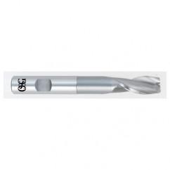 7/8 Dia. x 6 Overall Length 2-Flute Square End HSS-CO SE End Mill-Round Shank-Center Cutting-Uncoated - Eagle Tool & Supply