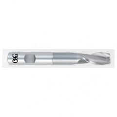 3/16 Dia. x 2-11/16 Overall Length 2-Flute Square End HSS-CO SE End Mill-Round Shank-Center Cutting-Uncoated - Eagle Tool & Supply