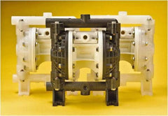 Versa-Matic - 1/2" NPT, Air Operated Diaphragm Pump - Santoprene Diaphragm, Polypropylene Housing - Eagle Tool & Supply