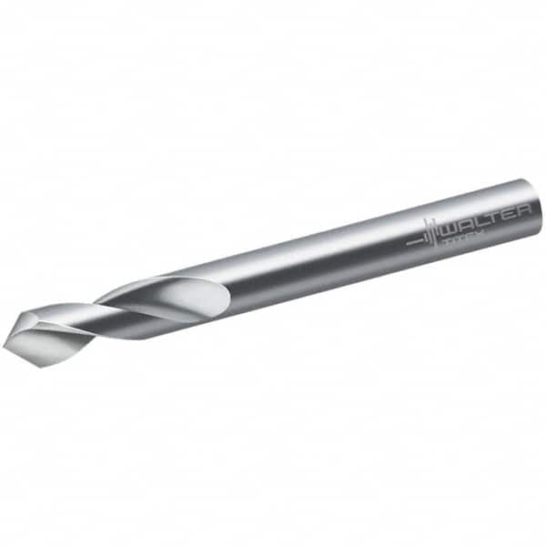 Walter-Titex - 10mm Body Diam, 90°, 89mm OAL, High Speed Steel Spotting Drill - Eagle Tool & Supply
