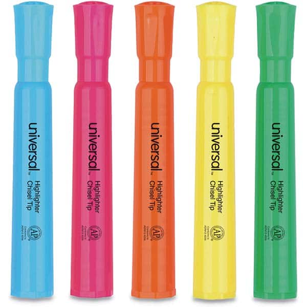 UNIVERSAL - Markers & Paintsticks Type: Highlighters Color: Assorted - Eagle Tool & Supply
