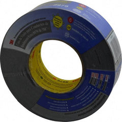 3M - 2" x 55m Black Duct Tape - 12.1 mil, Rubber Adhesive, Polyethylene Film Backing, 36 Lb/ln Tensile Strength, 200°F Max, Series 8979 - Eagle Tool & Supply