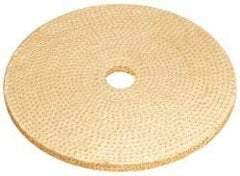 Osborn - 6" Diam x 1/4" Thick Unmounted Buffing Wheel - 9 Ply, Laminated Sisal, 1" Arbor Hole, Hard Density, Coarse Grade - Eagle Tool & Supply