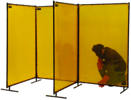 6' x 6' Yellow Transparent Vinyl Screen - Eagle Tool & Supply