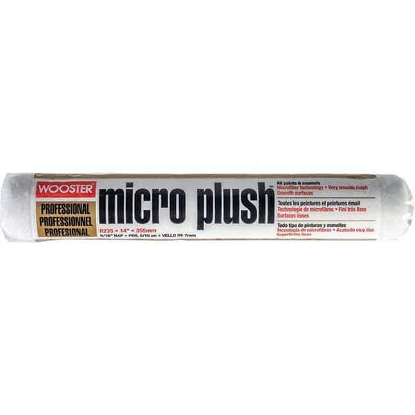 Wooster Brush - 5/16" Nap, 14" Wide Paint Roller Cover - Smooth Texture, Fabric - Eagle Tool & Supply