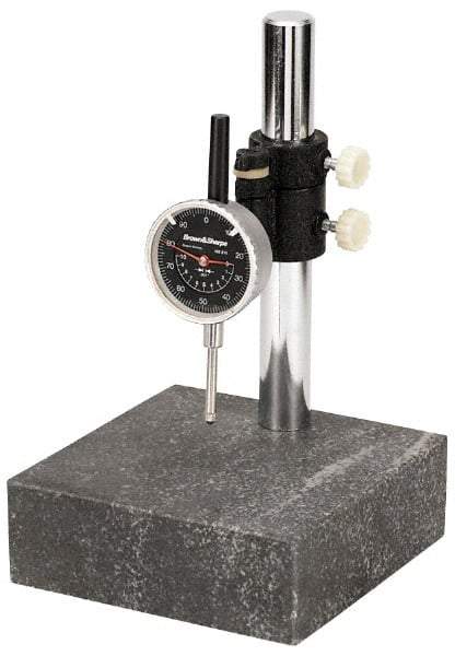 TESA Brown & Sharpe - Indicator and Base Kit - Include Black Face Indicator, Stand - Eagle Tool & Supply