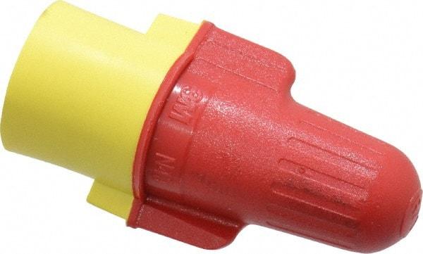 3M - 2, 18 to 2, 8 AWG, 600 Volt, Flame Retardant, Wing Twist on Wire Connector - Red & Yellow, 221°F - Eagle Tool & Supply