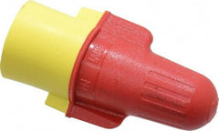 3M - 2, 18 to 2, 8 AWG, 600 Volt, Flame Retardant, Wing Twist on Wire Connector - Red & Yellow, 221°F - Eagle Tool & Supply