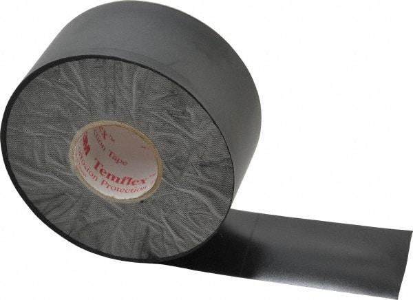 3M - 2" x 100', Black Vinyl Electrical Tape - Series 1100, 10 mil Thick, 25 Lb./Inch Tensile Strength - Eagle Tool & Supply
