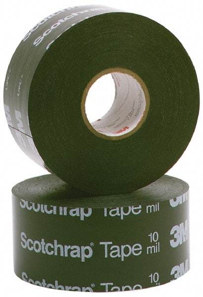 3M - 1" x 100', Black Vinyl Electrical Tape - Series 51, 20 mil Thick, 575 V/mil Dielectric Strength, 40 Lb./Inch Tensile Strength - Eagle Tool & Supply