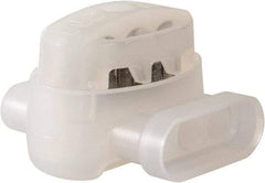 3M - 22 to 14 AWG, White, IDC, Pigtail Quick Splice Connector - 2 to 3 Wires - Eagle Tool & Supply