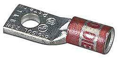 Thomas & Betts - 400 kcmil Wire Noninsulated Compression Connection Square Ring Terminal - 5/8" Stud, 3.53" OAL x 1.41" Wide, Tin Plated Copper Contact - Eagle Tool & Supply