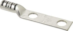 Thomas & Betts - 2/0 AWG Noninsulated Compression Connection Rectangle Ring Terminal - 1/2" Stud, 4.2" OAL x 0.83" Wide, Tin Plated Copper Contact - Eagle Tool & Supply
