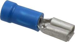 Thomas & Betts - 16 to 14 AWG, Vinyl, Fully Insulated, Female Wire Disconnect - 3/16 Inch Wide Tab, Blue, CSA Certified, RoHS Compliant, UL 94 V-0, UL File E66716, UL Listed - Eagle Tool & Supply