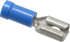Thomas & Betts - 16 to 14 AWG, Vinyl, Fully Insulated, Female Wire Disconnect - 1/4 Inch Wide Tab, Blue, CSA Certified, RoHS Compliant, UL 94 V-0, UL File E66716, UL Listed - Eagle Tool & Supply