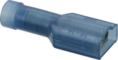 Thomas & Betts - 16 to 14 AWG, Nylon, Fully Insulated, Female Wire Disconnect - 1/4 Inch Wide Tab, Blue, CSA Certified, RoHS Compliant, UL 94 V-2, UL File E66716, UL Listed - Eagle Tool & Supply