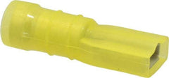 Thomas & Betts - 12 to 10 AWG, Nylon, Fully Insulated, Female Wire Disconnect - 1/4 Inch Wide Tab, Yellow, CSA Certified, RoHS Compliant, UL 94 V-2, UL File E66716, UL Listed - Eagle Tool & Supply