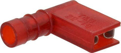 Thomas & Betts - 22 to 18 AWG, Nylon, Fully Insulated, Female Wire Disconnect - 1/4 Inch Wide Tab, Red, CSA Certified, RoHS Compliant, UL 94 V-2, UL File E66716, UL Listed - Eagle Tool & Supply