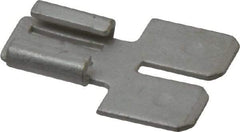 Thomas & Betts - 22 to 18 AWG, Noninsulated, Male Wire Disconnect - Silver, 1/4 Inch Wide Tab, RoHS Compliant, UL 94 V-0 - Eagle Tool & Supply