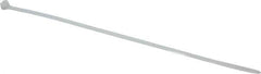 Thomas & Betts - 13.4" Long Natural (Color) Nylon Standard Cable Tie - 120 Lb Tensile Strength, 1.65mm Thick, 88.9mm Max Bundle Diam - Eagle Tool & Supply
