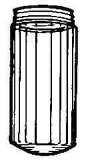 Thomas & Betts - 8-1/4" Wide, Clear Lens, Polycarbonate Fixture Globe - Clear (Color) - Eagle Tool & Supply