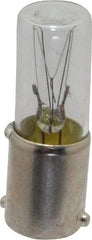 Value Collection - 120 Volt, Incandescent Miniature & Specialty T2-1/2 Lamp - Miniature Bayonet Base - Eagle Tool & Supply