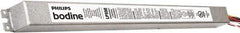 PHILIPS bodine - 1 Lamp, 120-277 Volt, T5, T5HO, T8, 4 Pin Long Compact Fluorescent Emergency Ballast - 0 to 39, 40 to 79 Watt, 390 to 700 Lumens, 90 min Run Time, 2 Inch Long x 18-1/2 Inch Wide x 1-1/4 Inch High - Eagle Tool & Supply