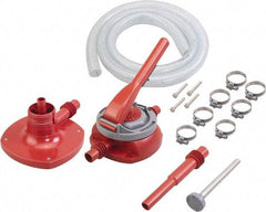 PRO-LUBE - 1" Outlet, 4.4 GPM, Polyacetal Hand Operated Diaphragm Pump - For 2" Bung Drums, For Antifreeze, Diesel, Kerosene, Mineral Oils, Sea Water, Water & Gasoline - Eagle Tool & Supply