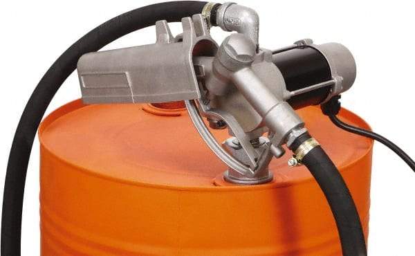PRO-LUBE - 12 GPM, 3/4" Hose Diam, Kerosene & Diesel Pump - Aluminum Die Cast Pump, 3/4" Inlet, 3/4" Outlet, 12 VDC, 9.84' Hose Length, 1/4 hp - Eagle Tool & Supply