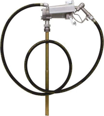 PRO-LUBE - 20 GPM, 1" Hose Diam, Gasoline, Kerosene & Diesel Fuel Pump - Aluminum Die Cast Pump, 3/4" Inlet, 1" Outlet, 12 VDC, 12' Hose Length, 1/7 hp - Eagle Tool & Supply