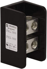 Square D - 1 Pole, 620 (Aluminium), 760 (Copper) Amp, Phenolic Power Distribution Block - 600 VAC, 2 Primary Connection - Eagle Tool & Supply