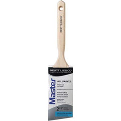 Bestt-Liebco - 2-1/2" Angled Nylon/Polyester Sash Brush - Wood Long Sash Handle - Eagle Tool & Supply