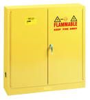 Undercounter Storage Cabinet - #5467 - 35 x 22 x 35" - 22 Gallon - w/one shelf, 2-door manual close - Yellow Only - Eagle Tool & Supply