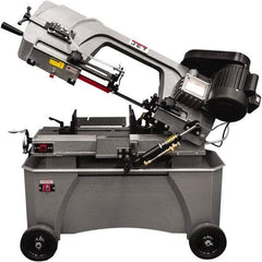 Jet - 7 x 12" Manual Combo Horizontal & Vertical Bandsaw - 1 Phase, 3/4 hp, 115/230 Volts, Step Pulley Drive - Eagle Tool & Supply
