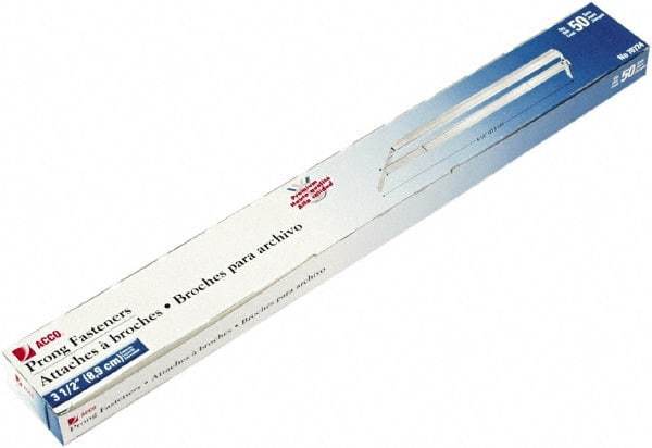 ACCO - 50 Piece Paper File Fasteners - 8-1/2" Long - Eagle Tool & Supply