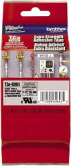 Brother - 1-1/2" Wide, Silver Tape Cassette - For Label Maker - Eagle Tool & Supply