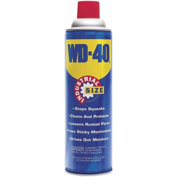 WD-40 - 16 oz Multi-Use Product Industrial Size - Multi-Purpose Lubricant: Stop Squeaks, Removes & Protects, Loosens Rusted Parts, Free Sticky Mechanisms, Drives Out Moisture - Eagle Tool & Supply