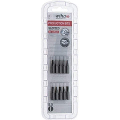 Wiha - Slotted Screwdriver Bits Reversible: NonReversible Blade Width (Inch): 7/32 - Eagle Tool & Supply