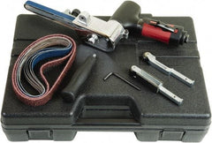 Chicago Pneumatic - 1/2 x 18 Inch, 20,000 RPM Air Belt Sander - 0.5 Hp, 1/4 Inch Inlet, 10.24 CFM Air Consumption, Rear Exhaust - Eagle Tool & Supply