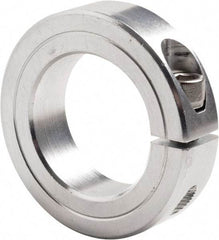 Climax Metal Products - 1-15/16" Bore, Steel, One Piece Clamp Collar - 3" Outside Diam, 11/16" Wide - Eagle Tool & Supply