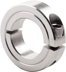 Climax Metal Products - 1-1/8" Bore, Steel, One Piece Clamp Collar - 1-7/8" Outside Diam, 1/2" Wide - Eagle Tool & Supply