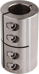 Climax Metal Products - 1-3/4" Inside x 3-1/8" Outside Diam, One Piece Split Clamping Collar - 4-1/2" Long - Eagle Tool & Supply