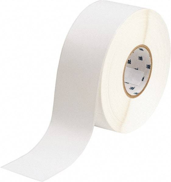 Brady - 2-1/4" Wide x 1,200" Long, White Polyester Label Tape - For BradyJet J5000 - Eagle Tool & Supply
